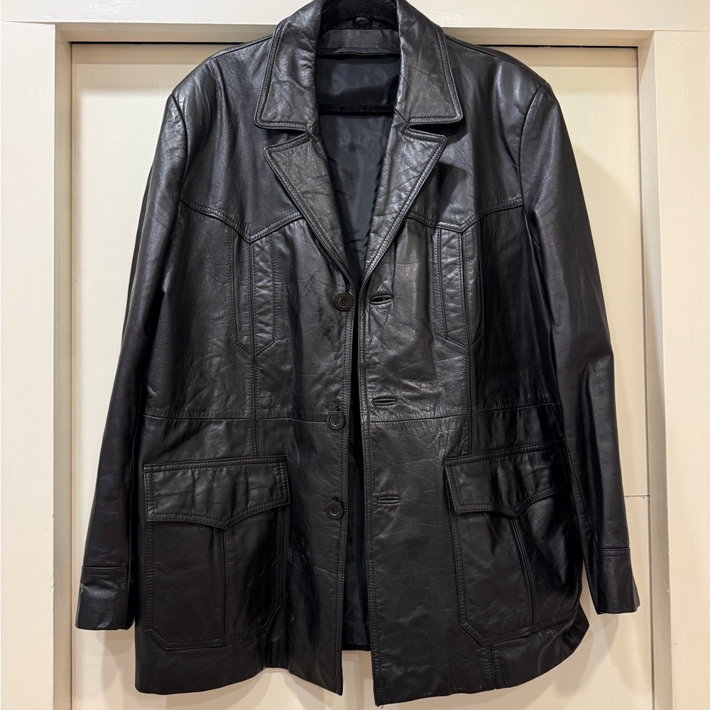 Vintage 100% Genuine Leather Jacket